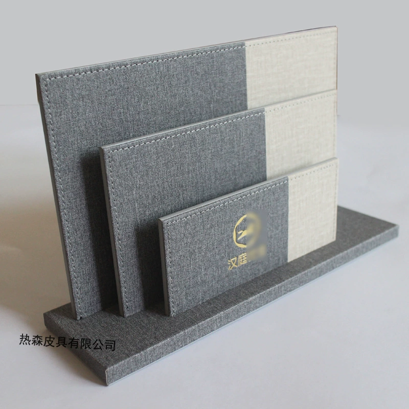Держатель для брошюр в офисе отеля, кожаный многослойный вкладыш, сервисная папка, стеллаж для хранения, печать