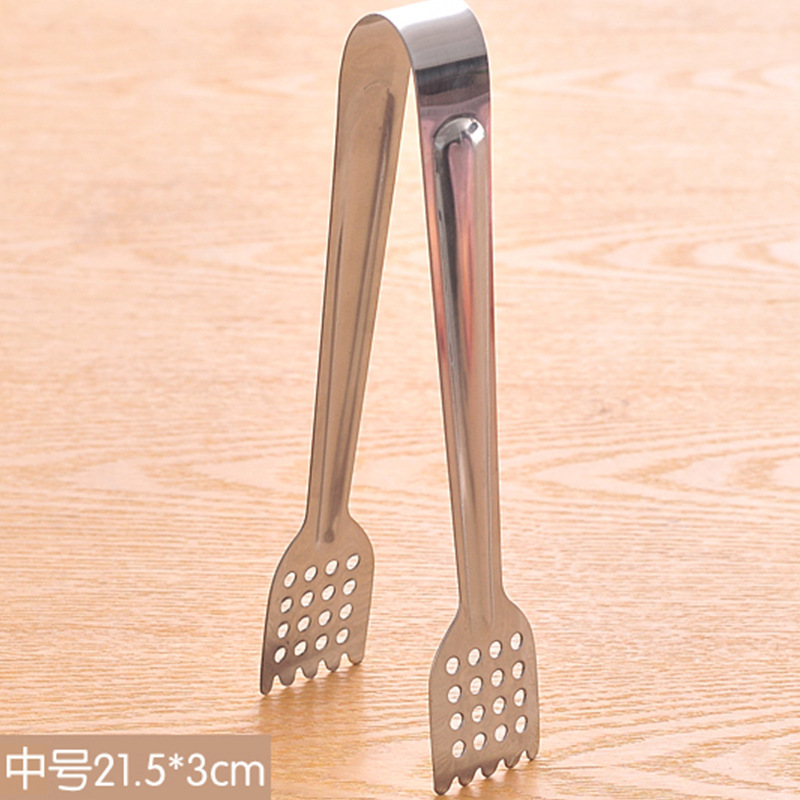 Venta directa de fábrica de acero inoxidable clip de alimentos alargado hornear clip de pan clip de barbacoa espesado anti-scald