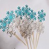 Birthday cake 插 Snowflake cake plug -in cake plug -in plug -in plug -in baking decorative ornament cake decoration