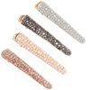 Hairgrip, scalloped bangs, hair accessory, Korean style, simple and elegant design, diamond encrusted