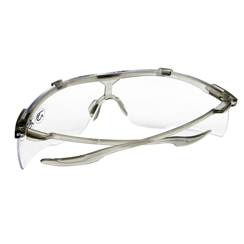 Delta 101138 gafas de protección anti-rañazos anti-nebble gafas de seguridad ligeras anti-estático anti-reflejo para montar