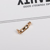 Copper metal safe lock, pin, brooch, 2.5cm, 3.8cm