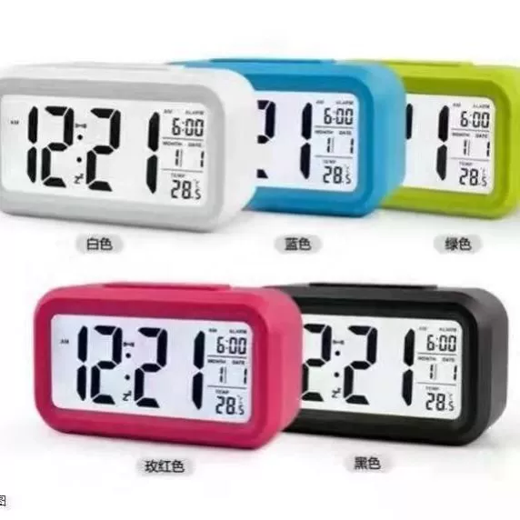 Электронный Будильник немой прикроватный светящийся мультфильм спальня умные часы Автоматические светочувствительные ленивые электронные часы ученики начальной школы