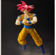 SHF Dragon Ball Saiyan red hair Sun Wukong black Wukong zamas peach red movable hand office