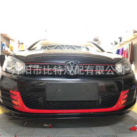 适用大众高尔夫6GTI R20黑标改装中网全黑标免拆前后车标前标尾标