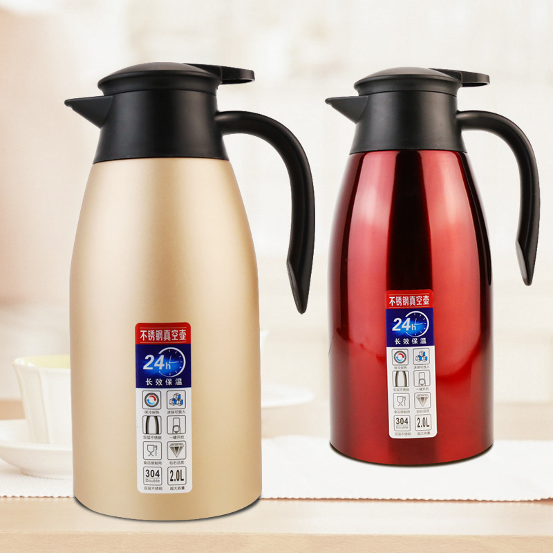 保温壶欧式酒店真空 304不锈钢保温迎宾壶 保温热水壶批发定制