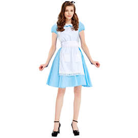 分码 新款 欧美女佣服女仆装 德国啤酒节服装咖啡厅服务生制服