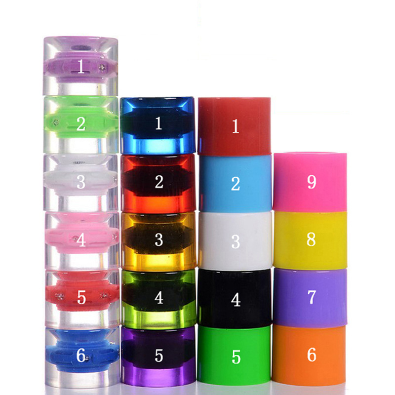 Skateboard wheel small fish plate 6045LED flash wheel color long plate transparent wheel PU luminous wheel spot generation