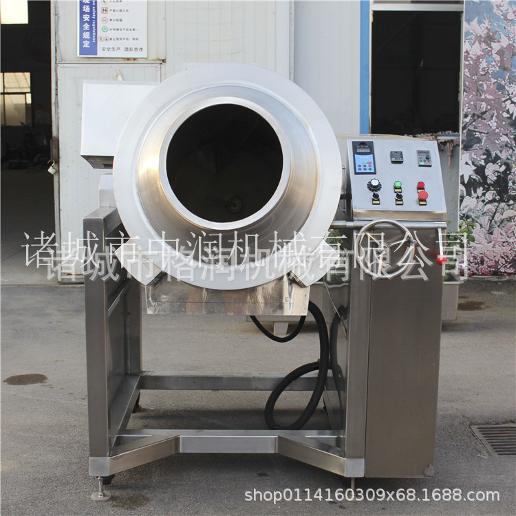 芝麻电磁滚筒炒锅 芝麻炒锅 炒制芝麻的机器设备
