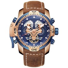 瑞夫泰格Reef Tiger Men's Automatic Mechanical Watch 皮带手表