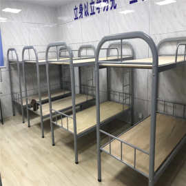 福州上下铺宿舍床员工铁架床 宿舍双层床工地高低铁艺上下床批发