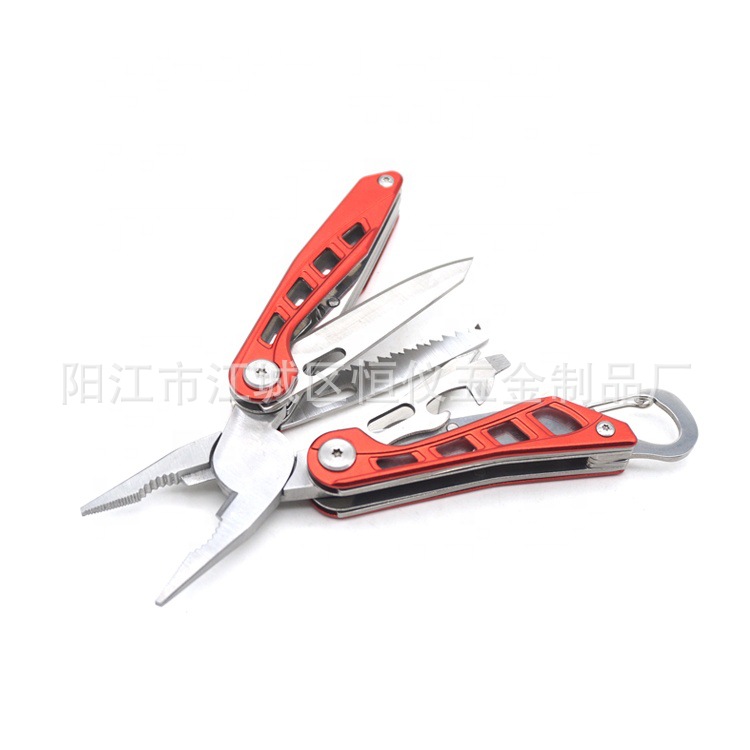 蝙蝠不锈钢多功能钳子 锋利不锈钢13功能户外刀钳 工具钳子