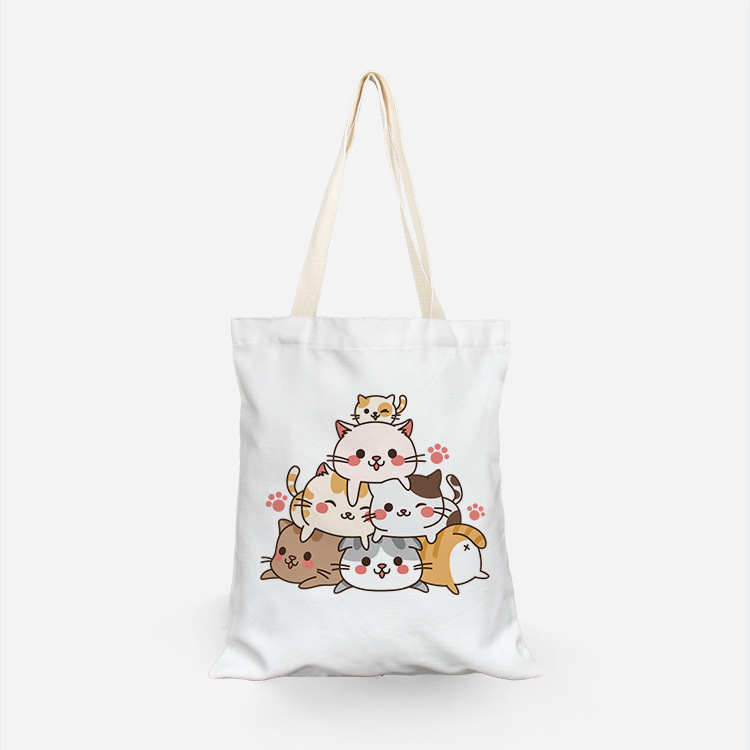 帆布袋DIY创意数码印花帆布袋 涤纶空白帆布包现货批发