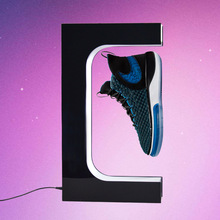 亚克力E形可调展示架磁悬浮高端样品鞋篮球鞋足球鞋广告展会厂家