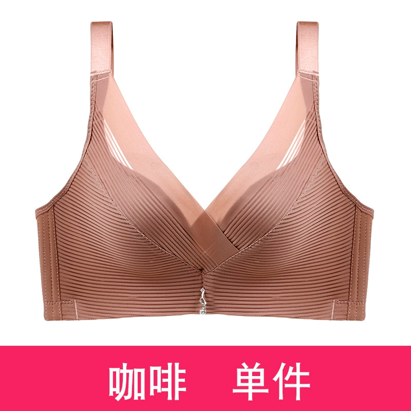 Sili cross -mesh gauze breathable stripes lace gentle and comfortable cotton stickers gathered and treated without trace underwear bra