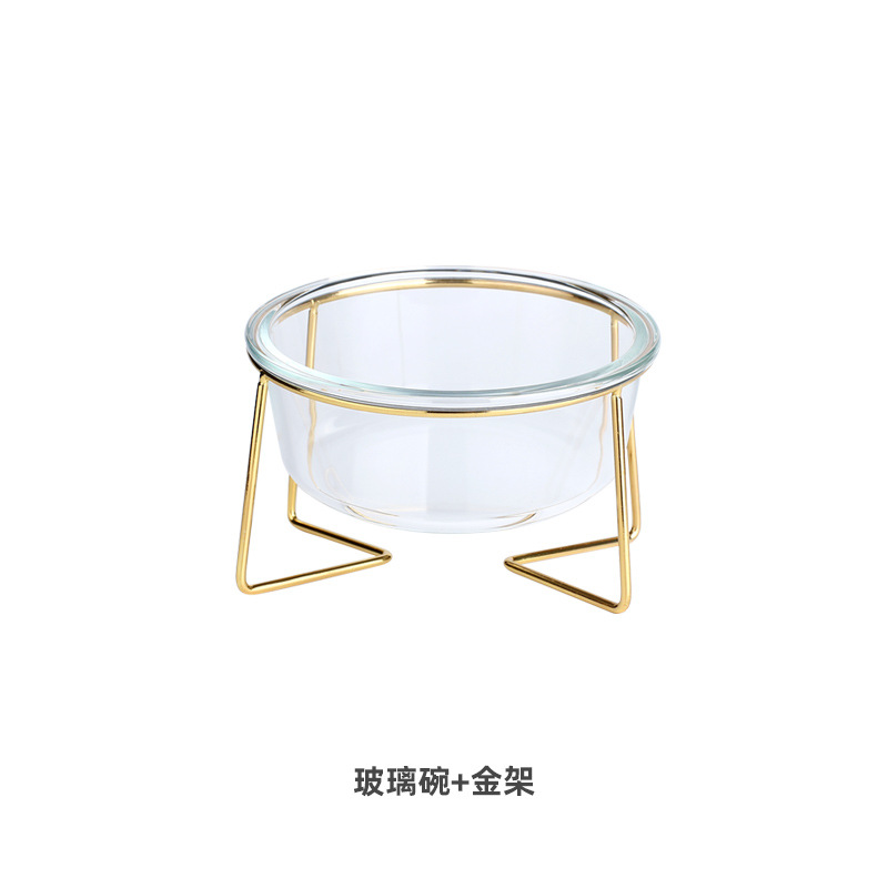 Nórdico creativo hogar vajilla de vidrio sopa tazón de fideos fruta merienda postre ensalada tazón Pet Bowl gato tazón de comida tazón de perro