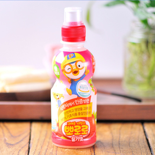 New Arrival Korean Eight Treasures Bao Lulu Lele Children's Strawberry Mango Orange Beverage 235ml/24 Bottles/Box Wholesale