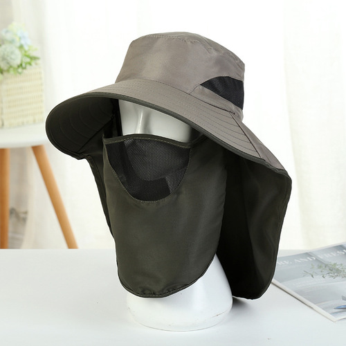 Summer Sun Hat Outdoor Hiking Hat Men Fisherman Hat Face Covering Sun Protection Hat Fishing Hat Hat Wholesale