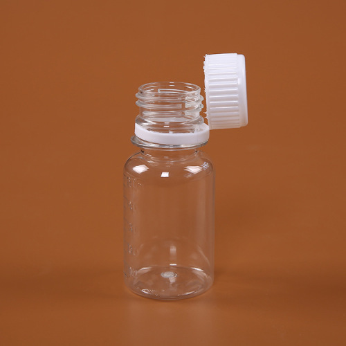 Wholesale 50ml plastic bottles, small-mouth divided packaging bottles, transparent liquid sampling bottles, anti-theft lid, graduated bottles, reagent bottles