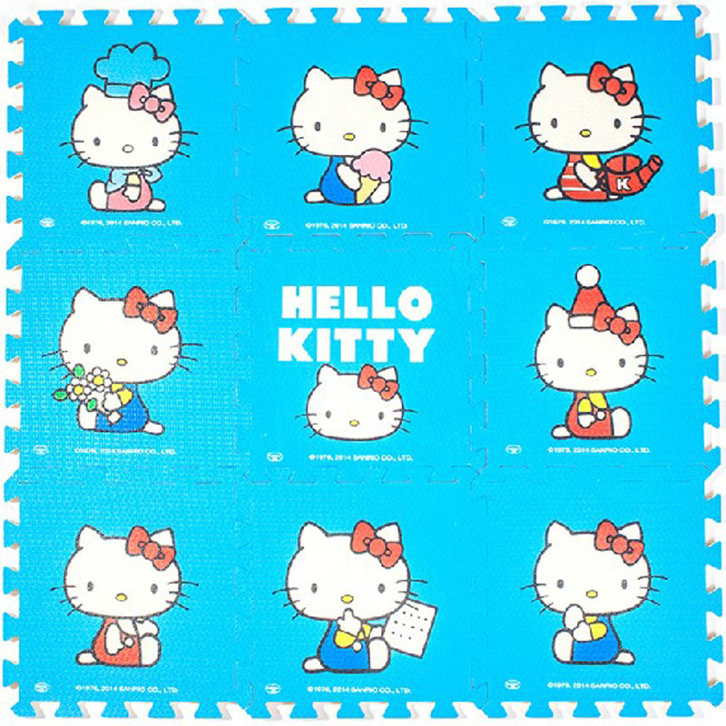 블루 헬로 키티 고양이 (9 개/가방)
