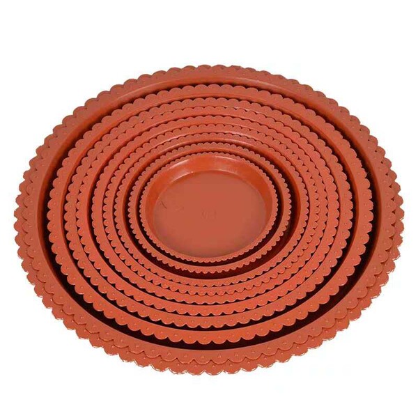 Flower pot tray base tray factory wholesale round lace flower pot water tray flower pot base plastic water tray