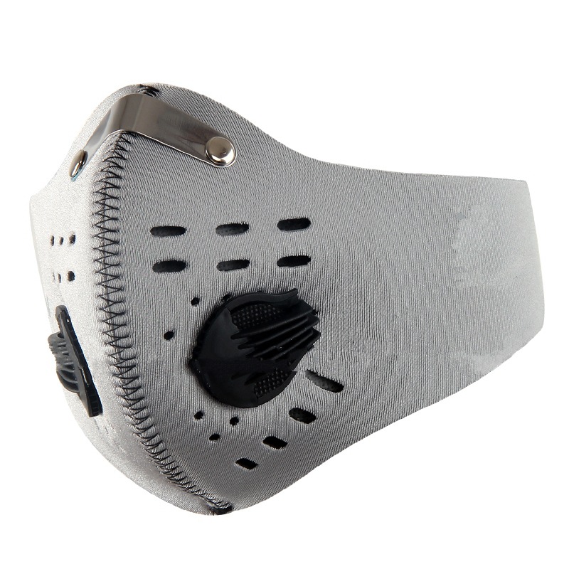 Al Aire Libre corriendo anti-bruma válvula de respiración ciclismo máscara de carbón activado bicicleta a prueba de viento caliente máscara a prueba de polvo