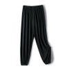 Mosquito repellent, thin sports silk trousers for leisure, high waist, loose fit