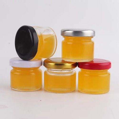 Manufacturer wholesale glass honey bottle 25g transparent wedding candy honey bottle jam bottle bird's nest bottle small glass bottle