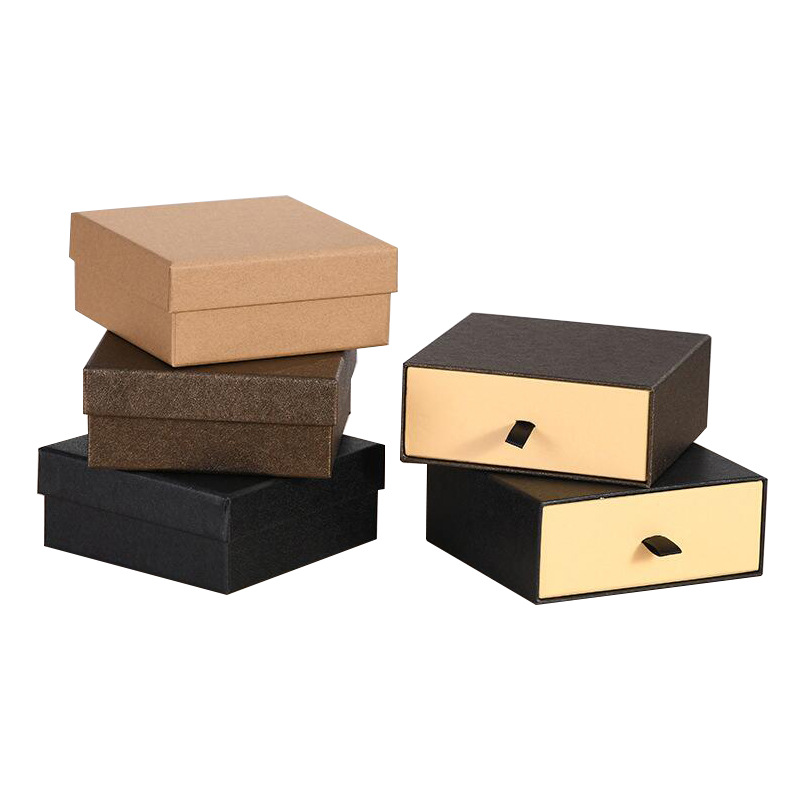 En stock caja de cinturón de gama alta caja de papel de cuero de cajón boutique caja de regalo de cinturón de hombres caja de embalaje cuadrada
