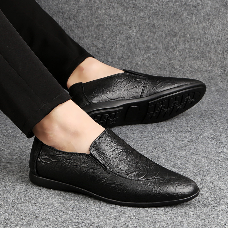 Mocassins Homme En Cuir Chaussures Décontractées Basses Confort_voghion.com