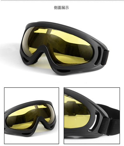 Anti-fog goggles x400 goggles motorcycle glasses wind and sand riding sports children's protection tactical glasses