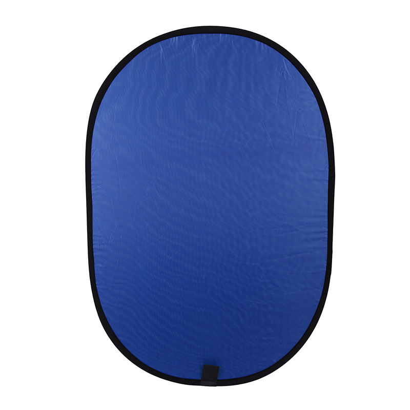 Foto de corte de doble cara fotografía reflector ID foto retrato blanco y negro/azul y verde tablero de fondo fábrica al por mayor