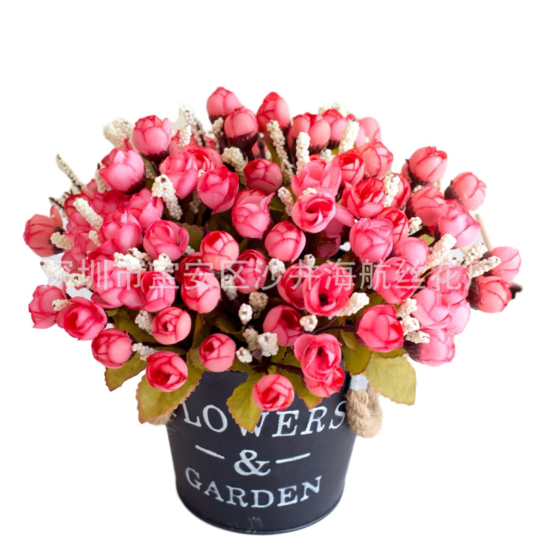 15 mini rosas 15 otoño brotes de perlas Rose Buds brotes de estrellas flor artificial Flor de seda flor falsa
