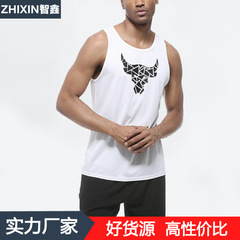 Men's Summer Fitness Loose Basketball Training Mesh Breathable Outdoor Quick-Dry Running Top
