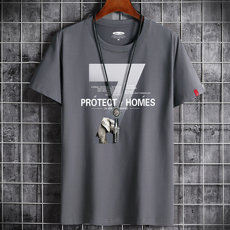 Camiseta de manga corta para hombres, ropa de verano para hombres, media manga, nuevos estudiantes casuales, blusas de gran tamaño, camisas de fondo, venta al por mayor transfronteriza