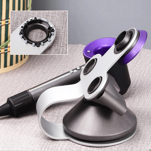 Adaptable Dyson hair dryer stand storage rack, no drilling hair salon upright display stand