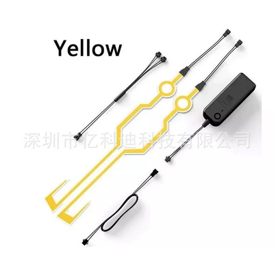 Factory direct chattering explosions motorcycle Cold light sheet - yellow