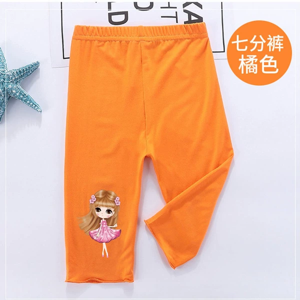 TX leggings-seven points orange