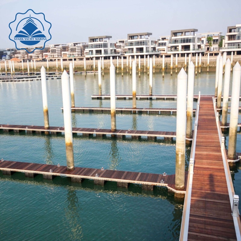 Aluminum alloy structure pontoon wharf approach bridge yacht wharf factory direct supply