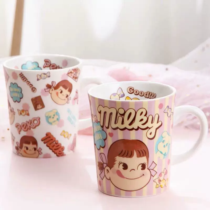 Ежедневная розовая молочная керамическая чашка чашка молока вода чашка вода чашка завтрак овсянка чашка подружек по чашке