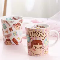 Ежедневная розовая молочная керамическая чашка чашка молока вода чашка вода чашка завтрак овсянка чашка подружек по чашке