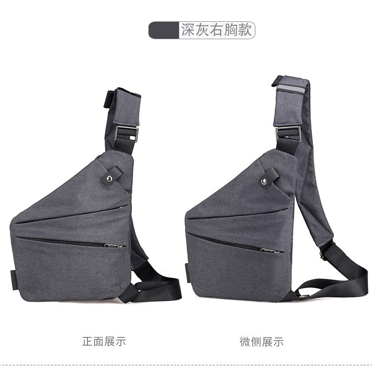 2024 moda nueva lona pecho masculino coreano personalidad casual hombres bolsa de mensajero hombro mochila