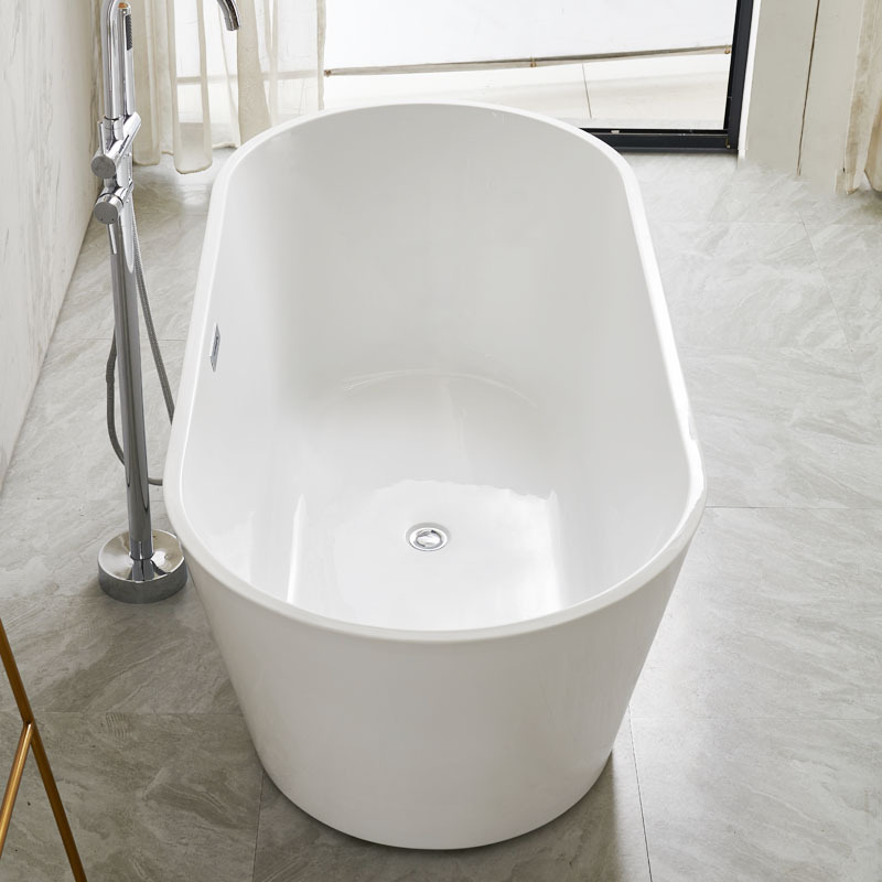 Bañera acrílica Aonjingjie Foshan para uso doméstico, apartamento pequeño, independiente, para adultos, sin juntas, integrada, de ocio, para casa de huéspedes, hotel image 5