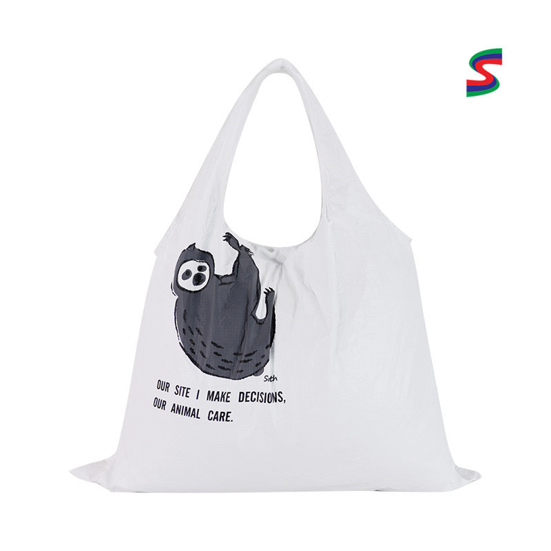 日系文艺单肩包 杜邦袋特卫强背心袋 牛津布折叠收纳环保购物袋