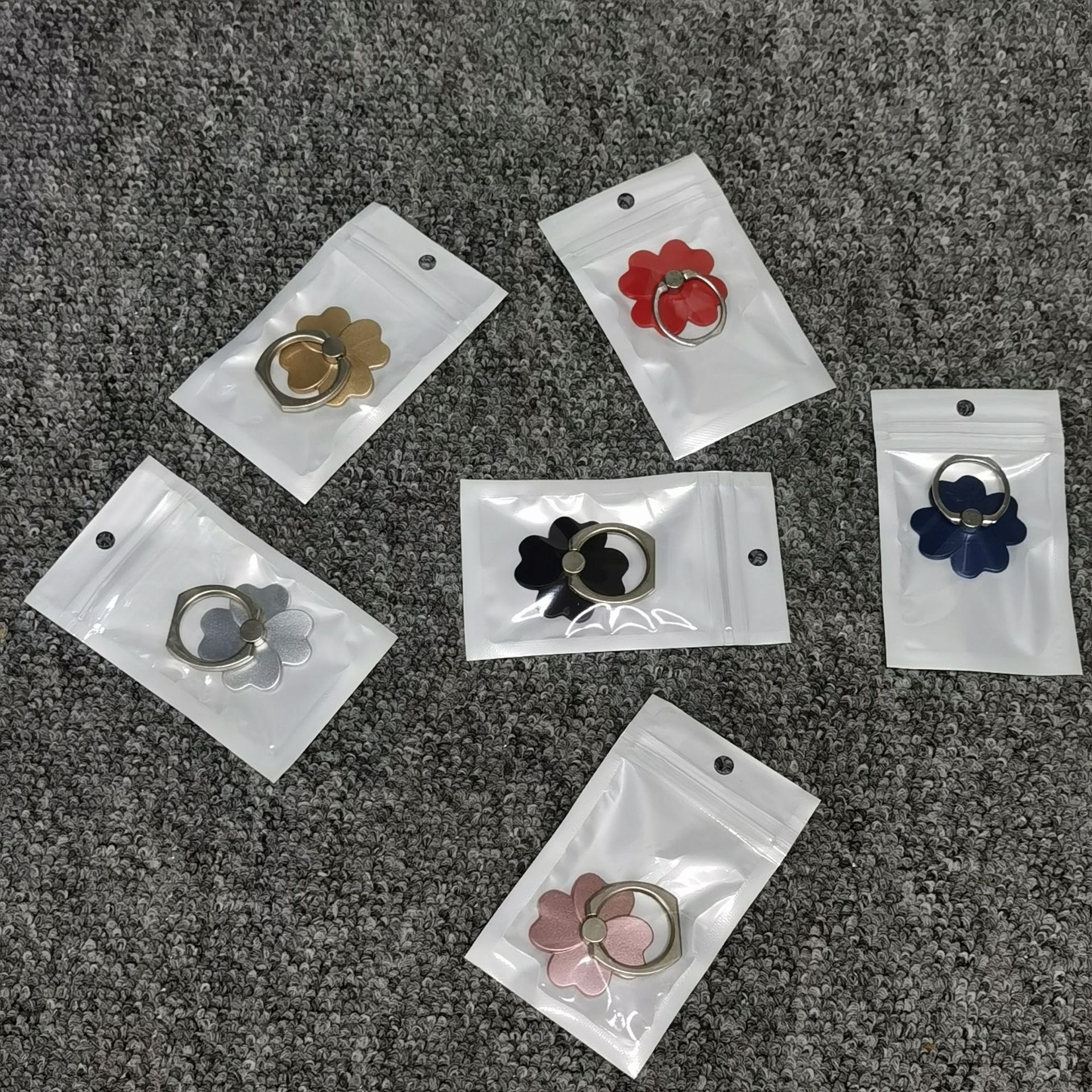 Anillo hebilla de fábrica al por mayor teléfono móvil soporte de anillo cuadrado soporte impresión perezoso teléfono móvil anillo de metal hebilla soporte