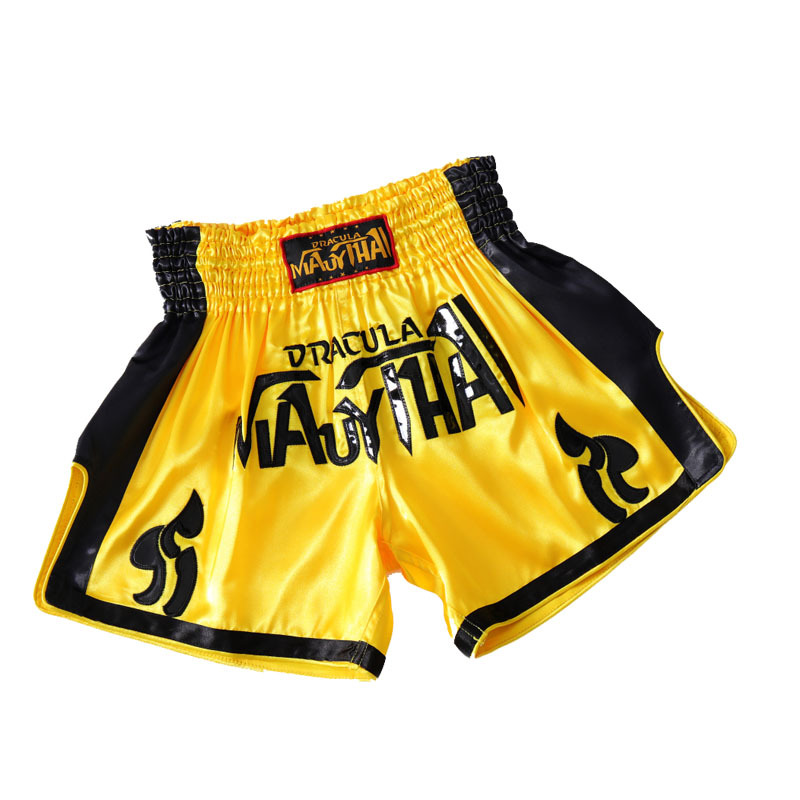 泰拳短裤专业散打拳击服成人儿童比赛男女训练格斗MMA搏击裤