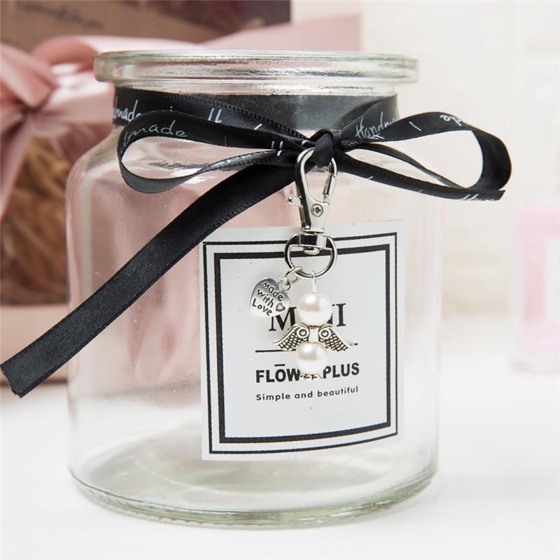 Creativo Ángel DE LA Guarda llavero decoración de la boda regalo alas de Ángel Bebé bautismo comunión regalo del partido