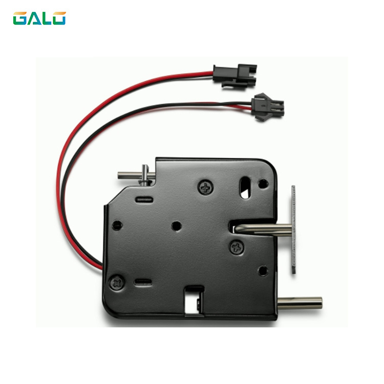 迷你电磁柜锁小电锁12v电子柜锁旋转门锁（2件装）智能电磁旋转锁