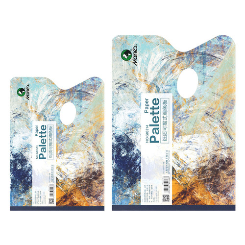 Marley color paper disposable paper palette gouache color oil painting acrylic palette tearable palette