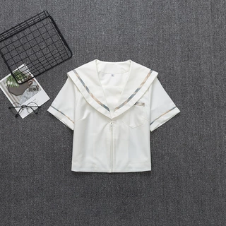 柠檬&amp;海盐一本水手服女学院风日系JK短袖水手服制服套装学生校服